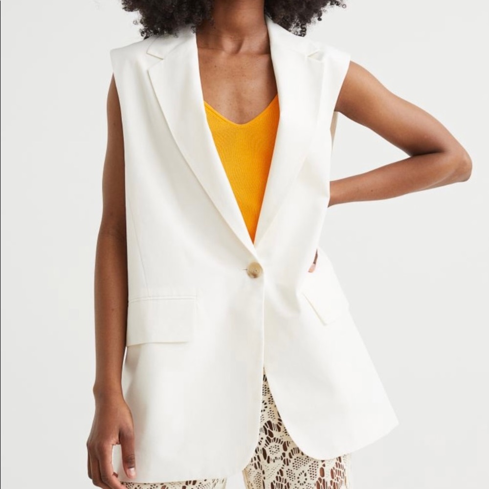 sleeveless blazer jacket